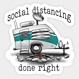 Social Distancing Sticker